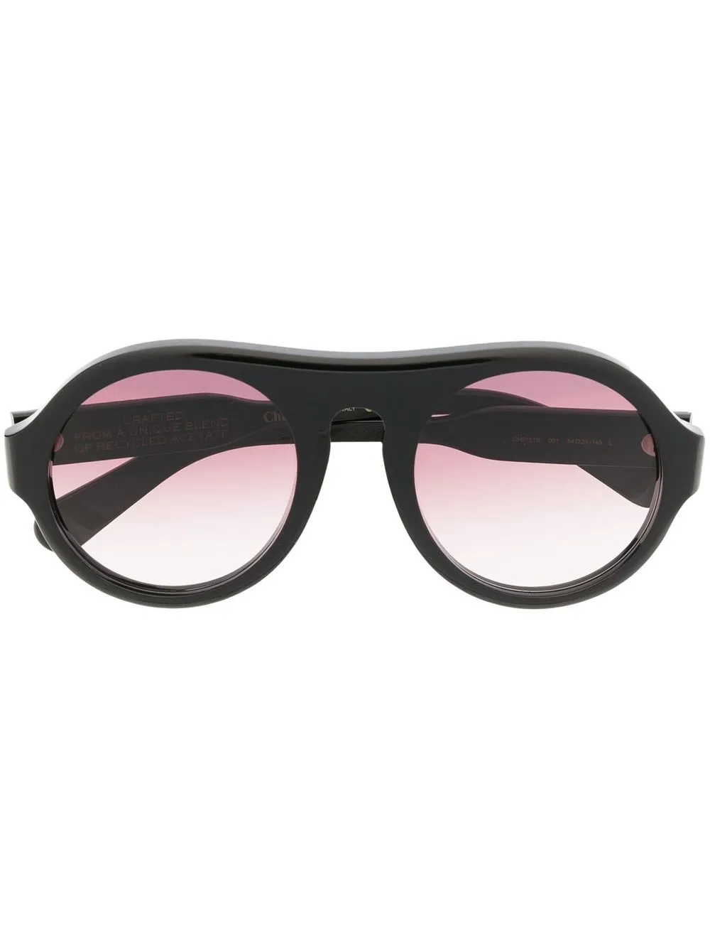 

Солнцезащитные очки-пилоты с эффектом градиента Chloé Eyewear, черный