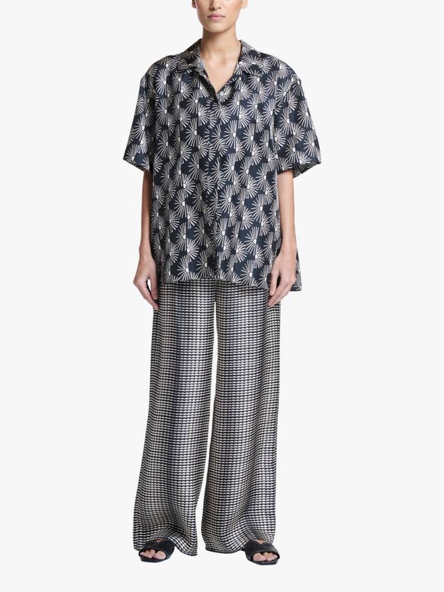 

Шелковая рубашка Montauk Sunrise ASCENO, Black/White