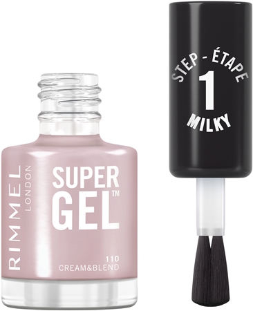 Гибридный лак для ногтей без использования уф/светодиодной лампы Rimmel Super Gel, 110 Cream & Blend 12 ml — фото 2