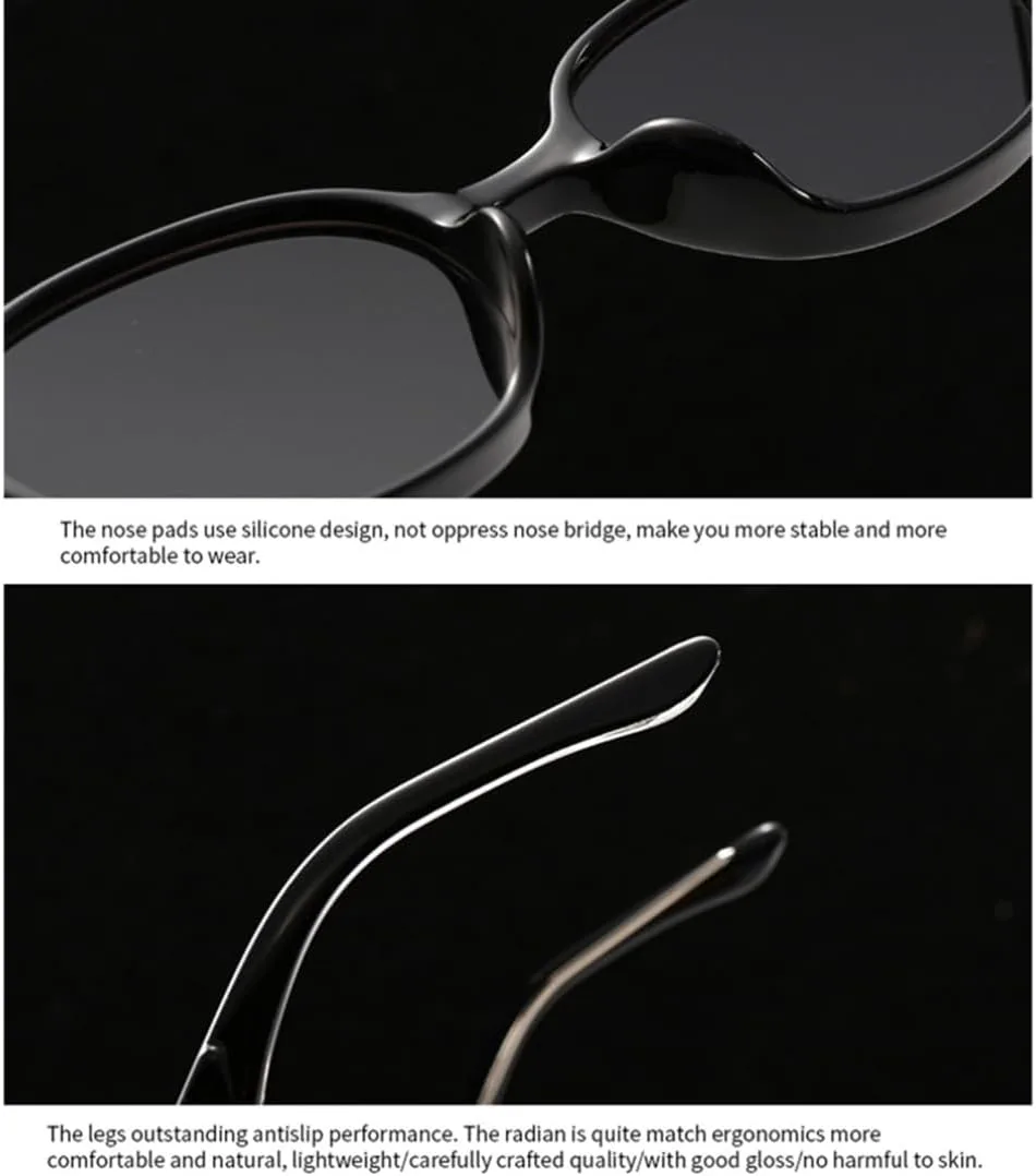 

Ретро маленькие овальные солнцезащитные очки для женщин, защита от УФ-излучения UV400, модные солнцезащитные очки для мужчин с заклепками SZVVBKK, Grey Grey