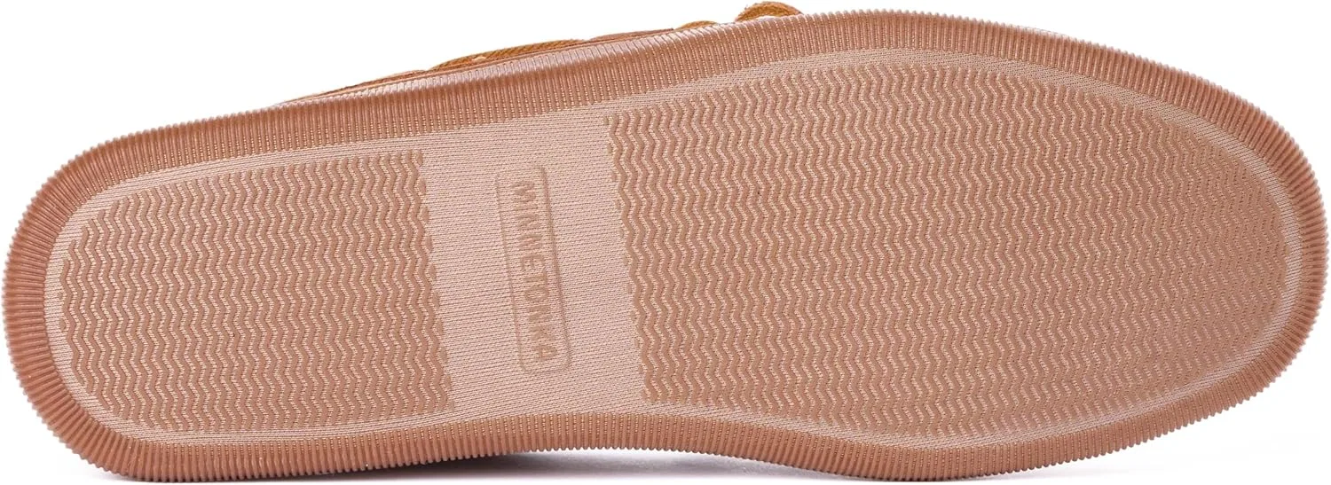 Мокасины с ворсовой подкладкой Minnetonka, коричневый состаренный — фото 3