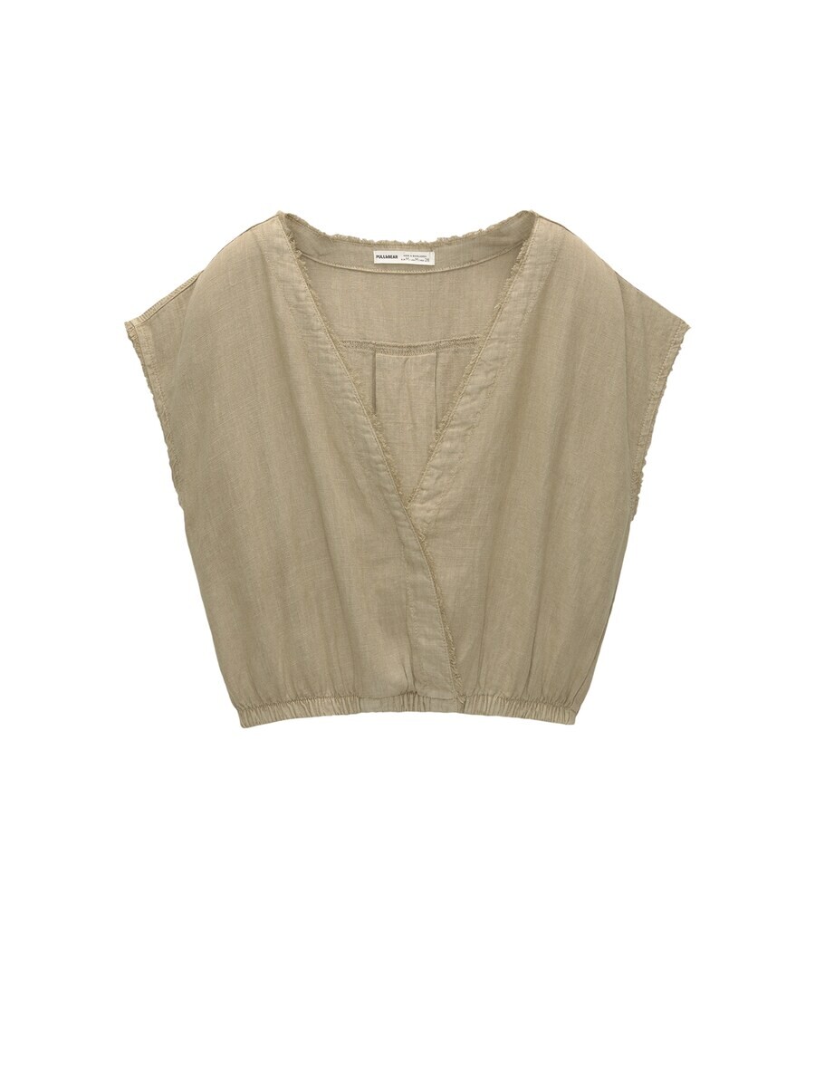 

Блузка с коротким рукавом Pull&Bear Blouse, желтый