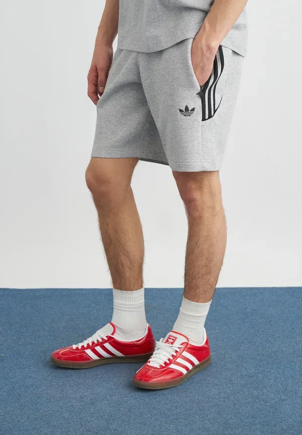 Шорты-спейсеры Adidas Originals, средне-серый меланж