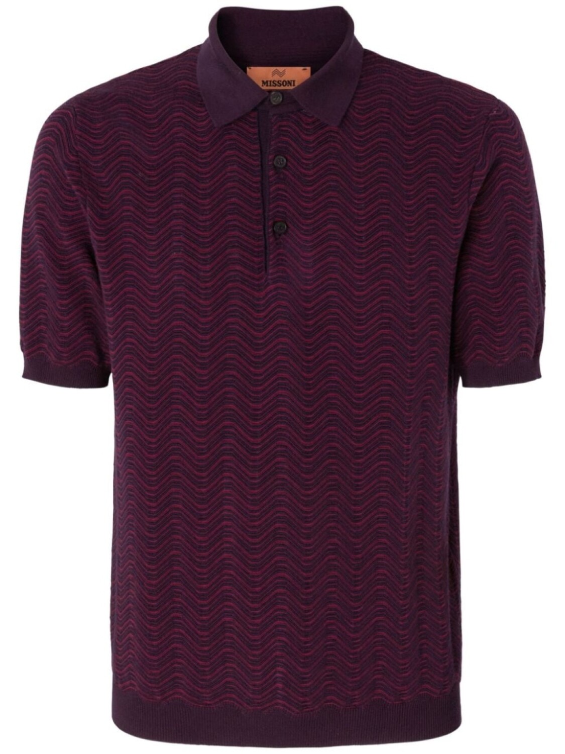 

Missoni рубашка поло с узором, красный