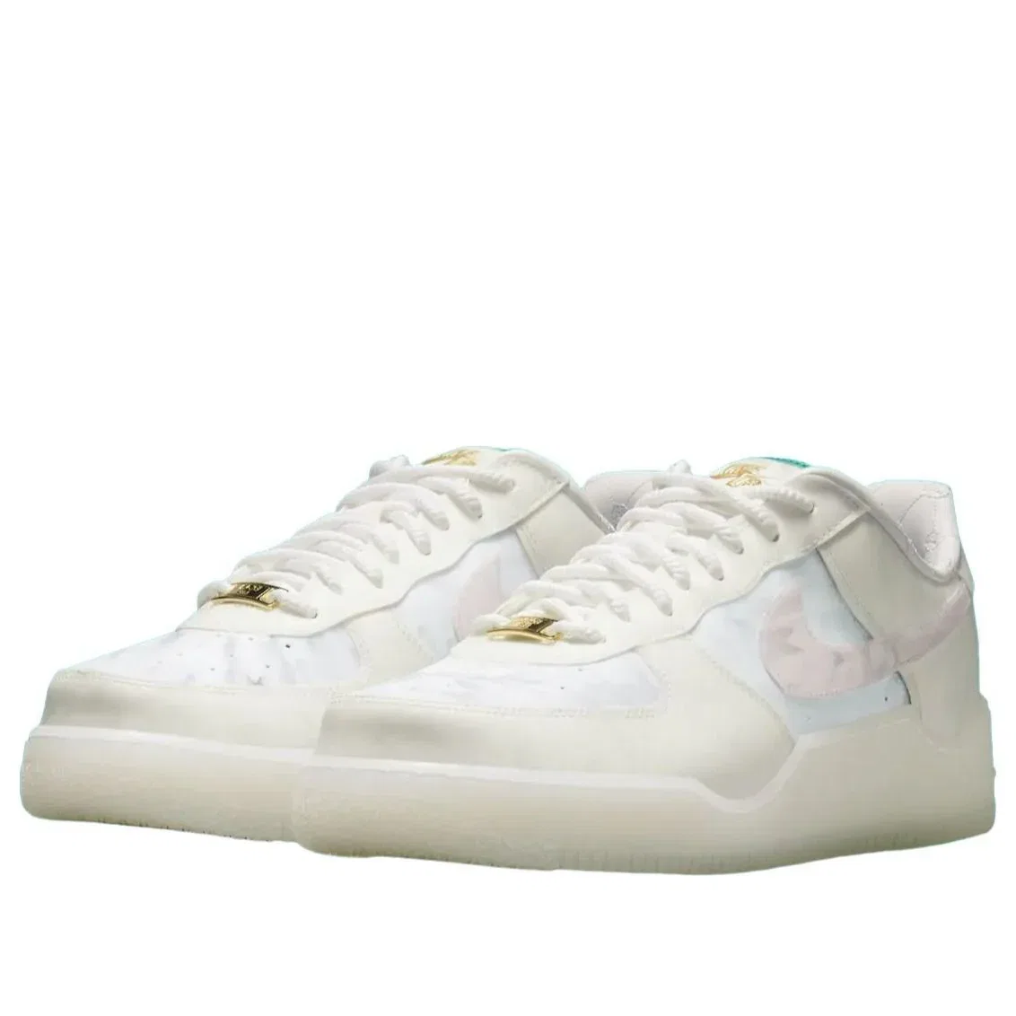 Кроссовки Nike x LeBron James Air Force 1 Low 'Beijing' IQ5373-100, белый — фото 2