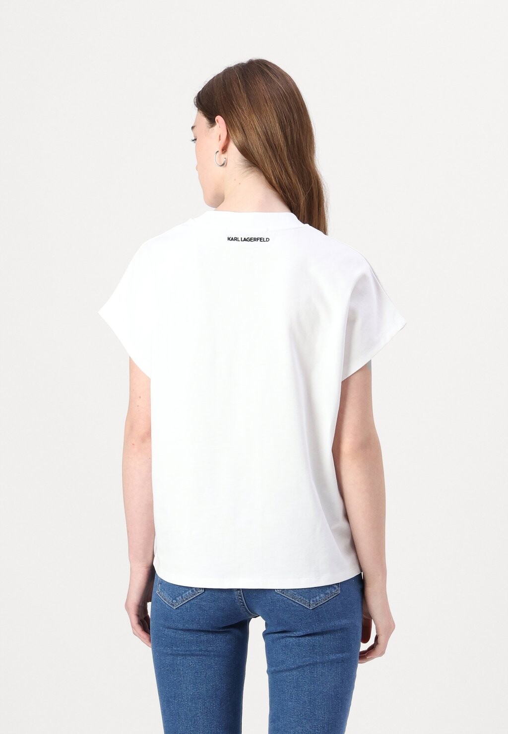 

Футболка с принтом IKON SEASONAL LOGO KARL LAGERFELD, белый