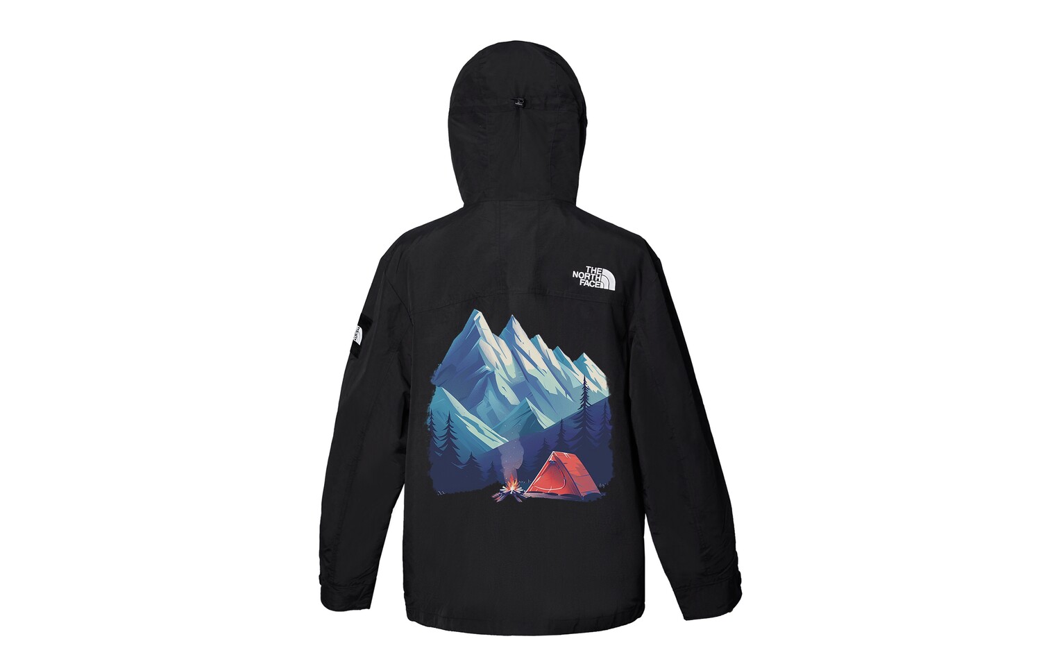 

Ветровка куртка унисекс черный The North Face