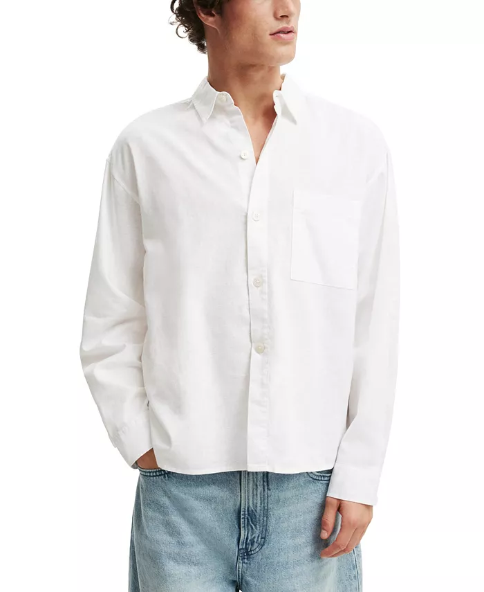 

Мужская рубашка Eli с длинным рукавом COTTON ON, белый
