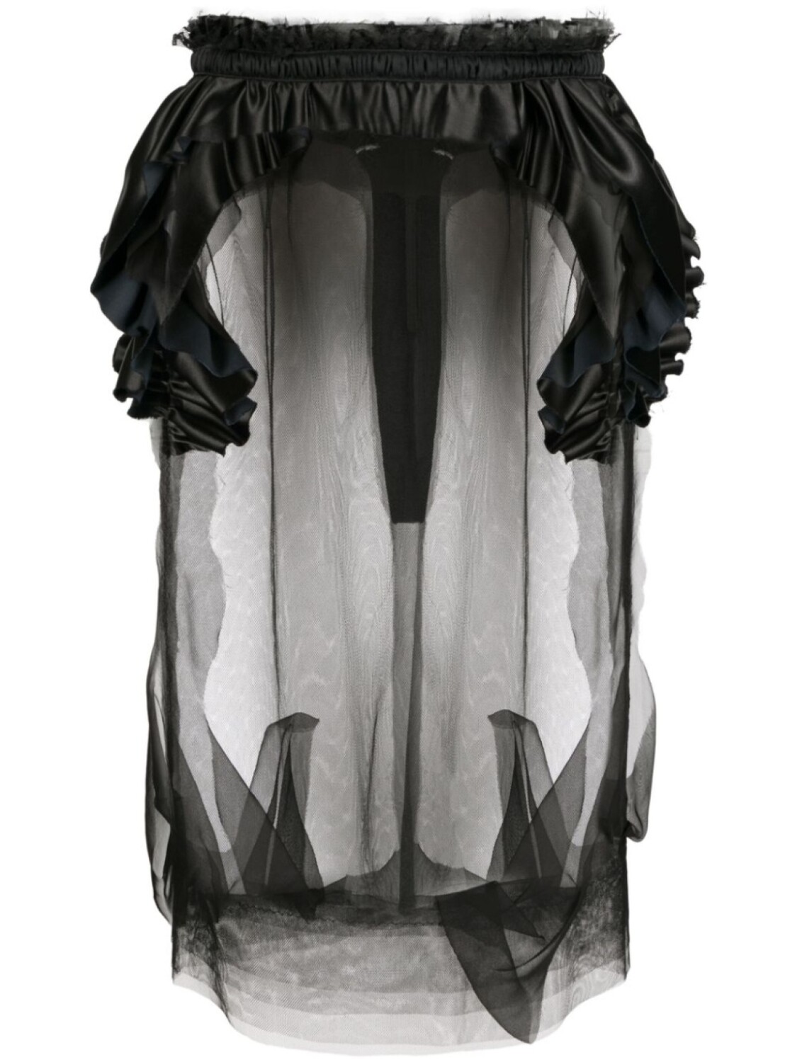 

Maison Margiela юбка миди Dcortiqu, черный