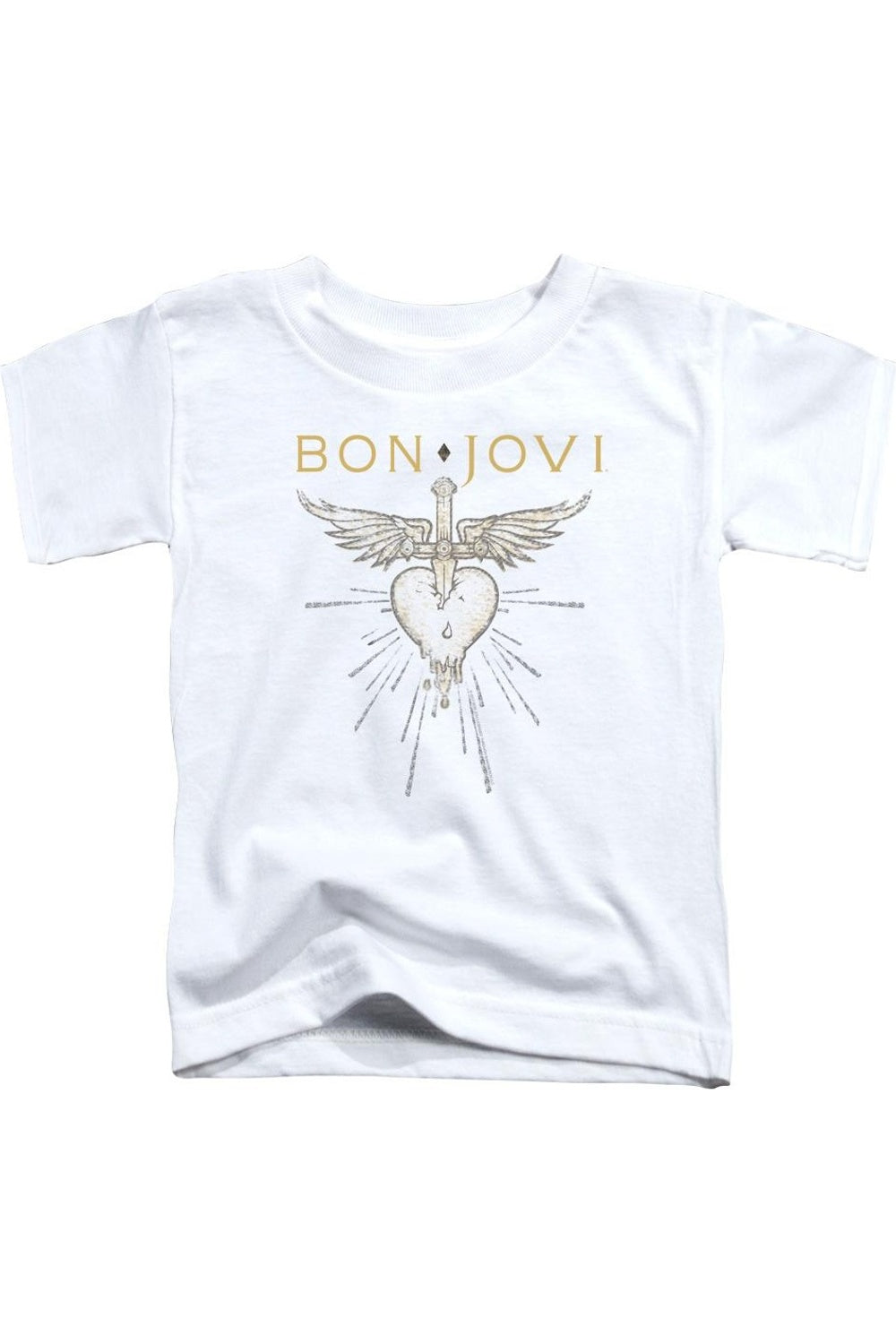 

Футболка с коротким рукавом Bon Jovi Greatest Hits для детей Gildan, белый