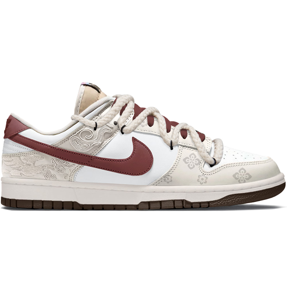 Nike Dunk Pegasus Pack Van Gogh Genesis, North Carolina Bubble Low top Skateboard Shoes мужские бежево-красные — фото 3