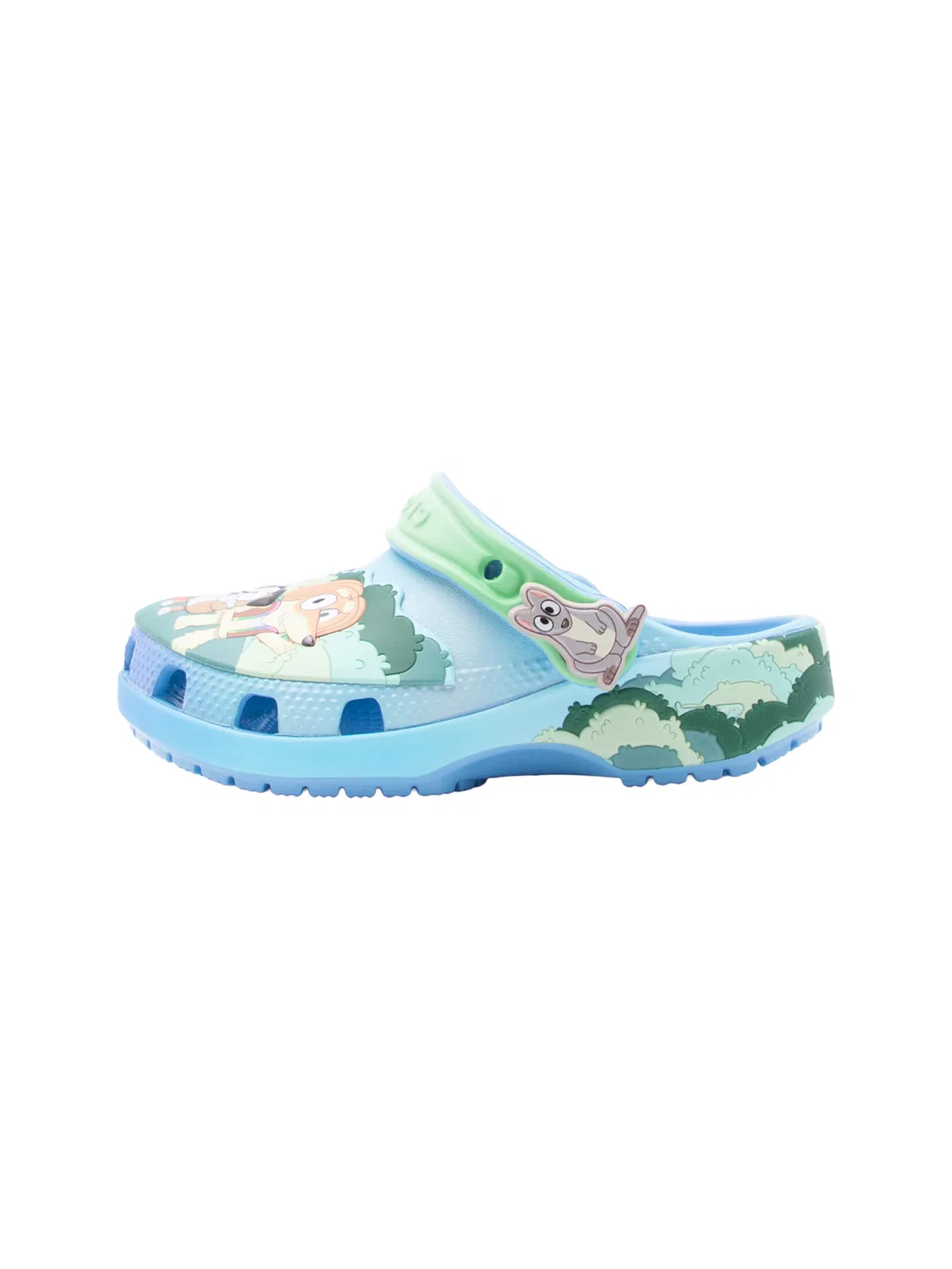 Сандалии Crocs Bluey синего цвета