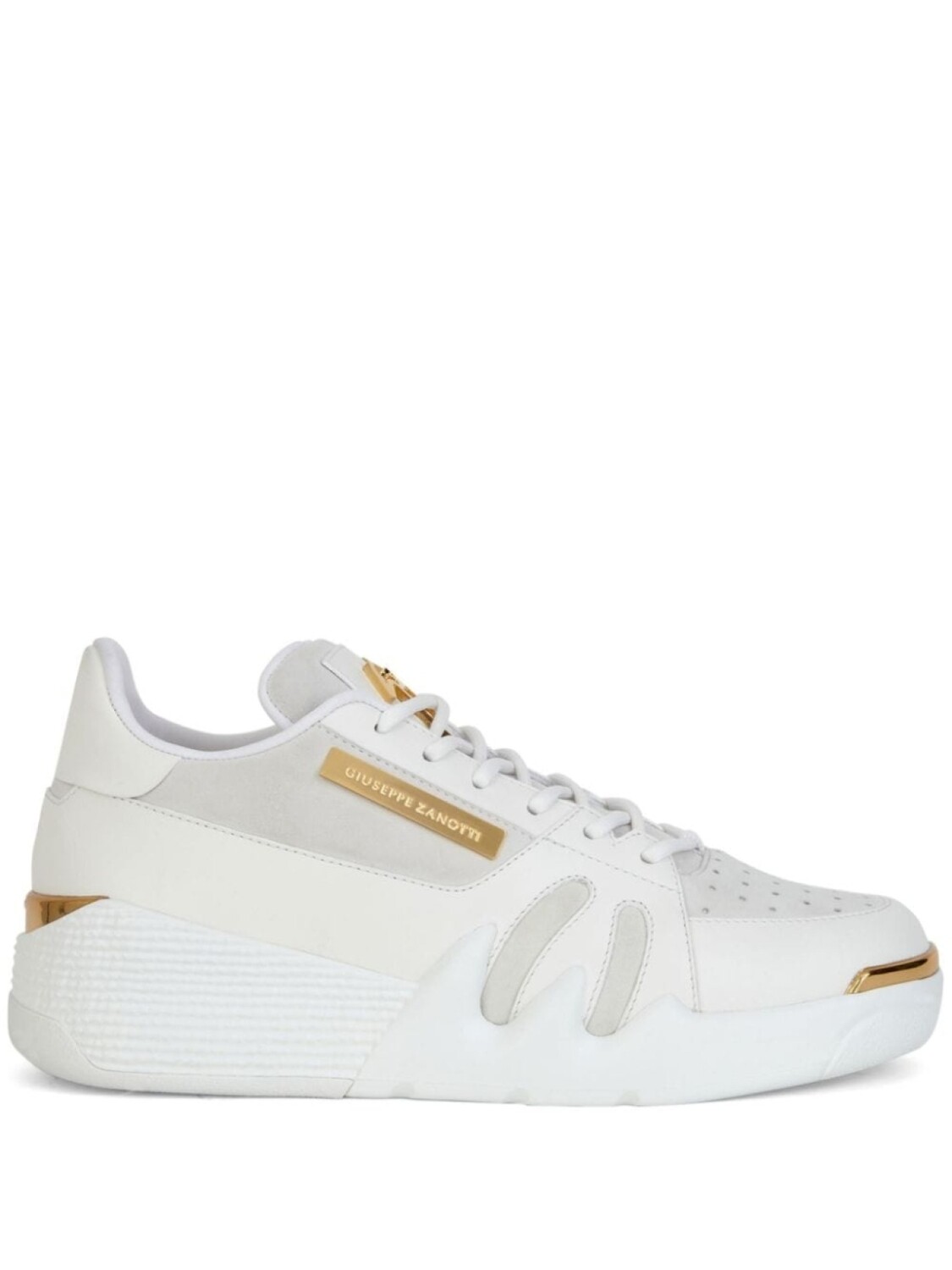 

Кроссовки Giuseppe Zanotti Talon, белый/золотой/светло-серый