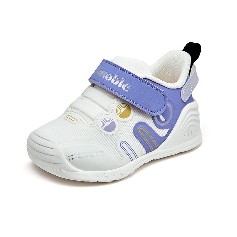 

Кроссовки Support Pre Walking Baby Shoes Infant And Toddler GINOBLE, белый/фиолетовый