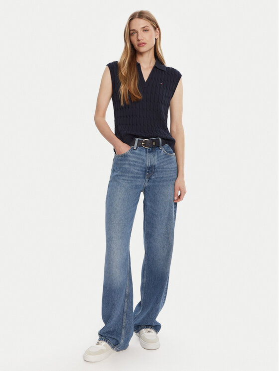 Свитер regular fit WW0WW45655 Tommy Hilfiger, синий — фото 2