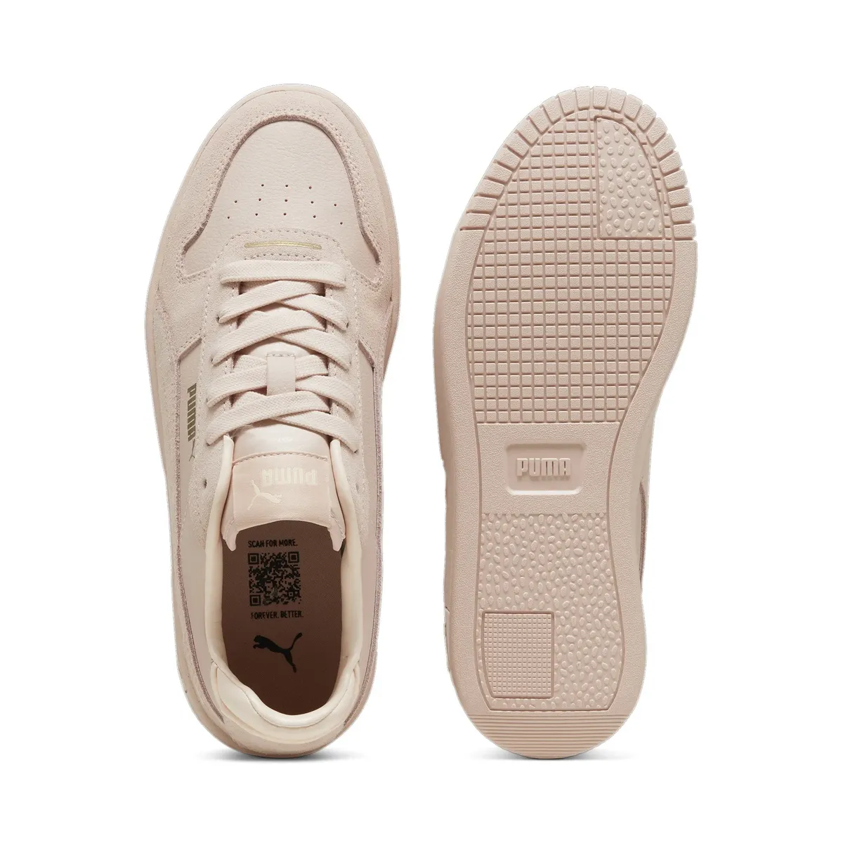 Кроссовки PUMA "CARINA STREET SD", цвет Rose Quartz-Rose Quartz- Puma Gold — фото 4