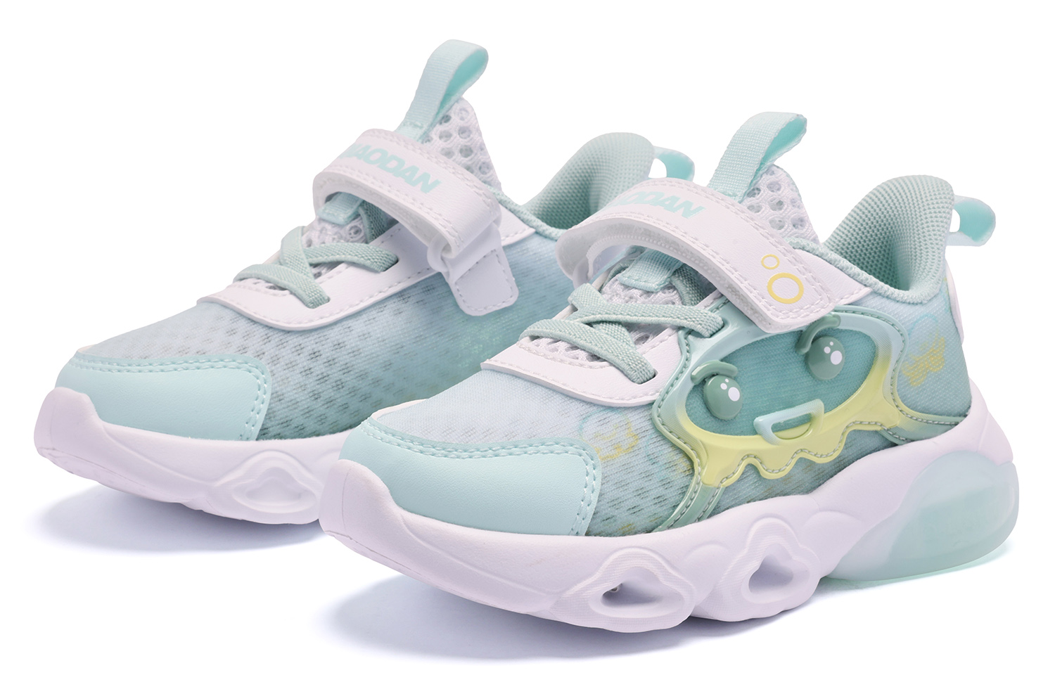QIAODAN Скользоустойчивые амортизирующие ботинки Low Top для малышей Green Baby — фото 4