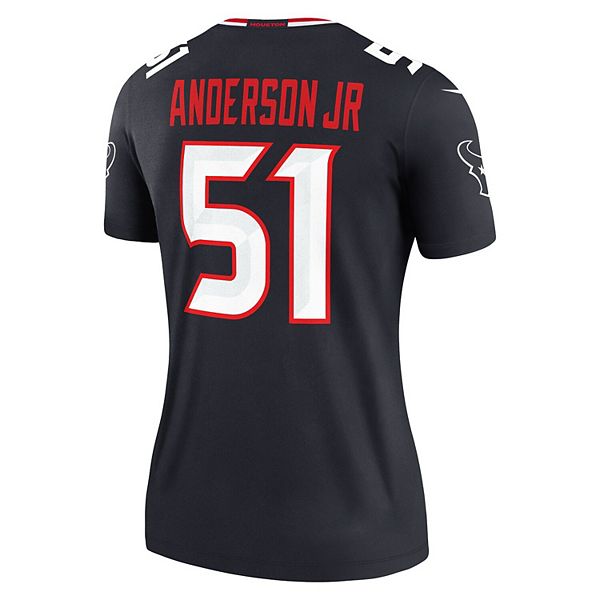 Женская футболка Will Anderson Jr Navy Houston Texans Legend Player Performance Nike — фото 4