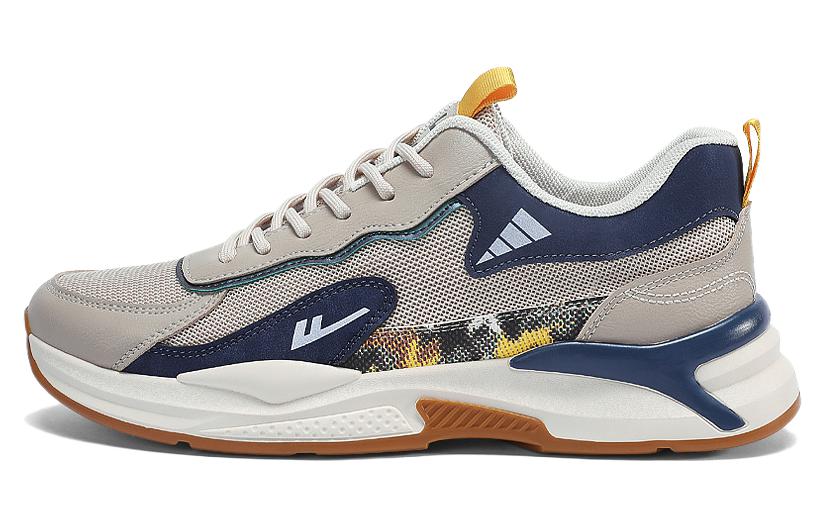 

Кроссовки WARRIOR Lifestyle Shoes Men Low-top Beige/blue/yellow, бежевый/синий