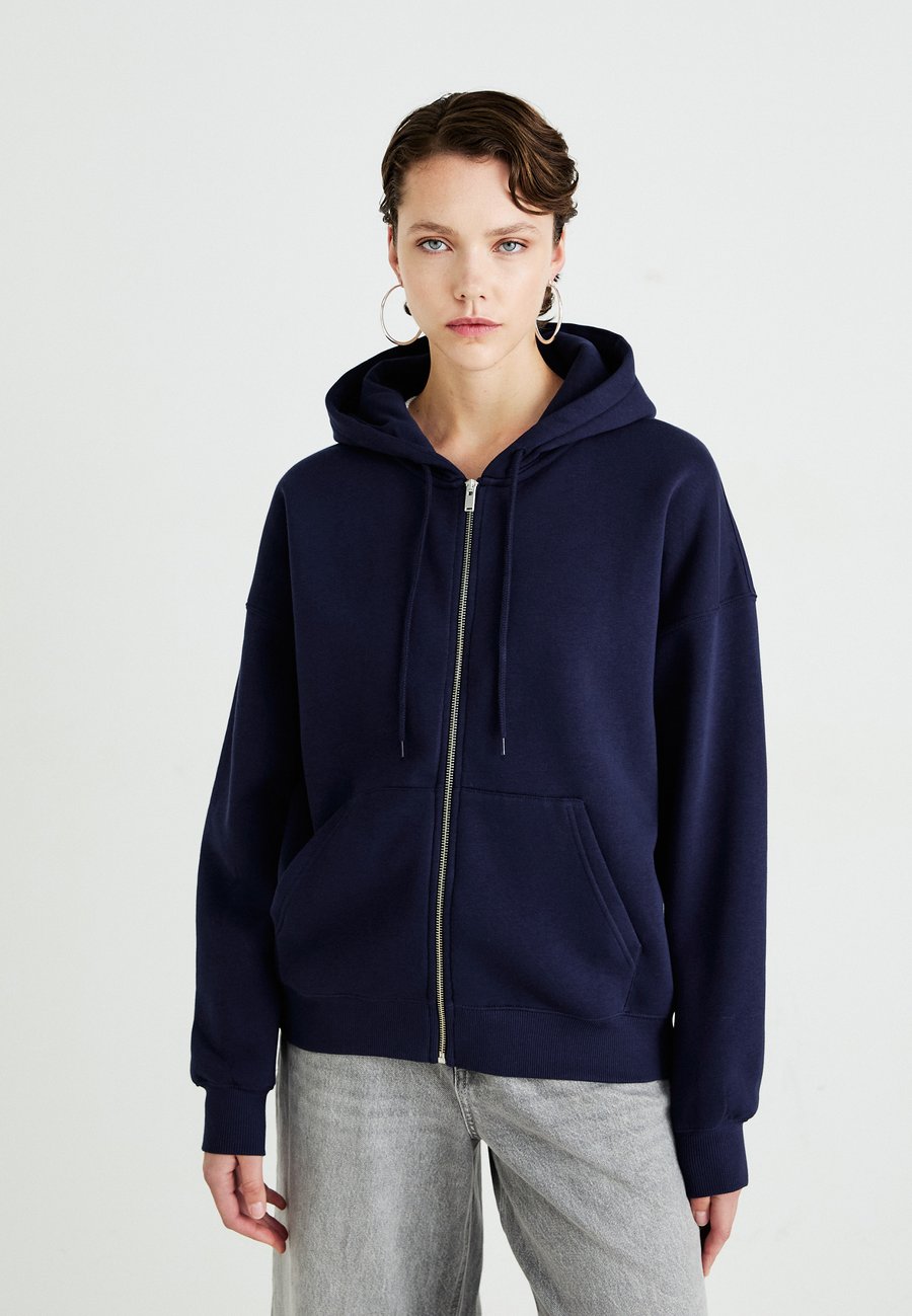 

Толстовка Gina Tricot Zip-up sweatshirt, Peacoat/Dark Blue