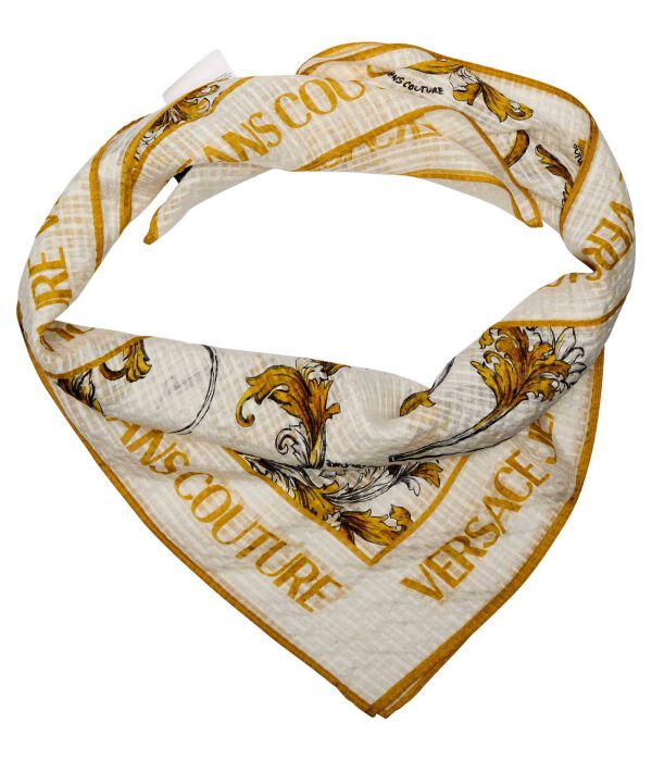 

Шелковый шарф Versace Jeans Couture, белый