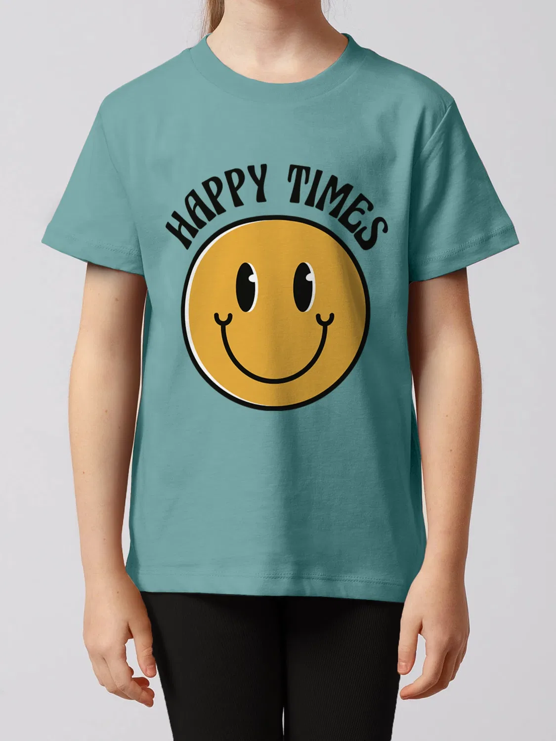 Футболка из органического хлопка Wat? Apparel, teal monstera