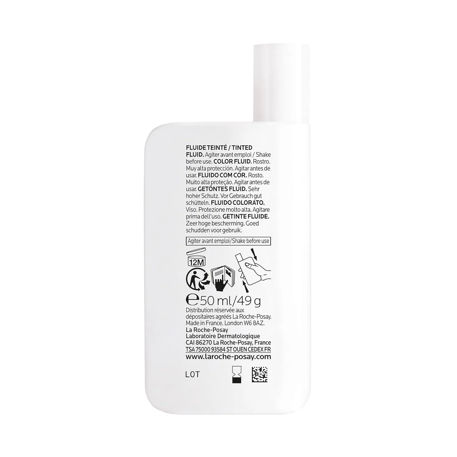 Тонирующий солнцезащитный флюид SPF 50+ «Anthelios Invisible Fluid UVMune 400» от La Roche Posay La Roche-Posay — фото 2