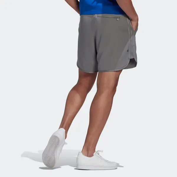 Шорты оригинальные трилистник сплошные спортивные шорты Adidas, серый — фото 3
