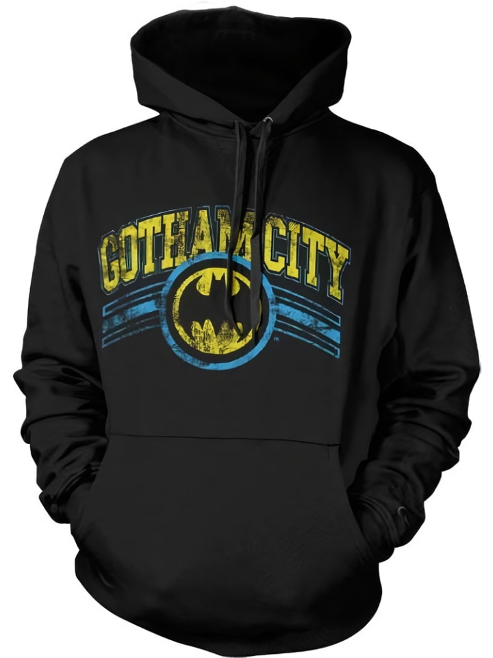 

Толстовка Gotham City Big Tall Hoodie черного цвета Batman