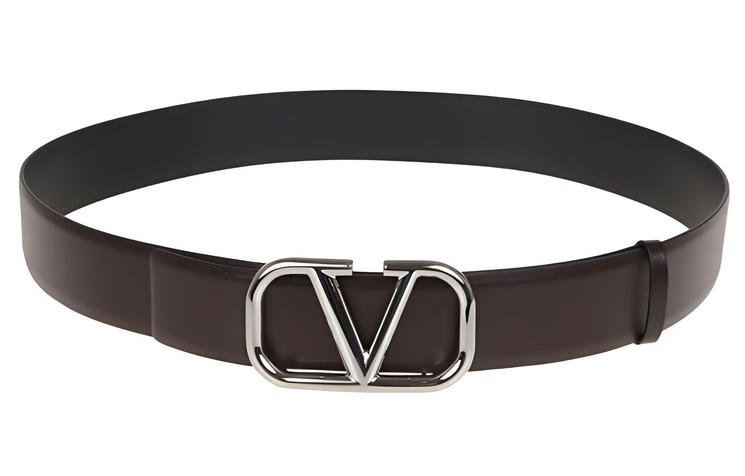 

Valentino Кожаный мужской ремень черный, Black