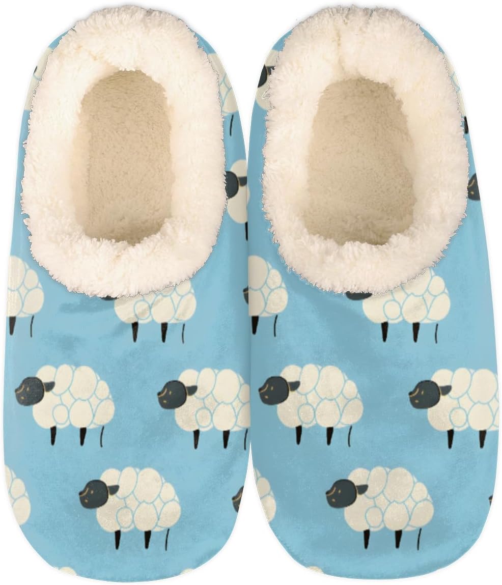 

Домашние тапочки Pardick Fuzzy для женщин и мужчин, овечьи с противоскользящей подошвой, с флисовой подкладкой, уютные домашние тапочки с плюшевой подкладкой, милые теплые тапочки в виде овечки, мультиколор