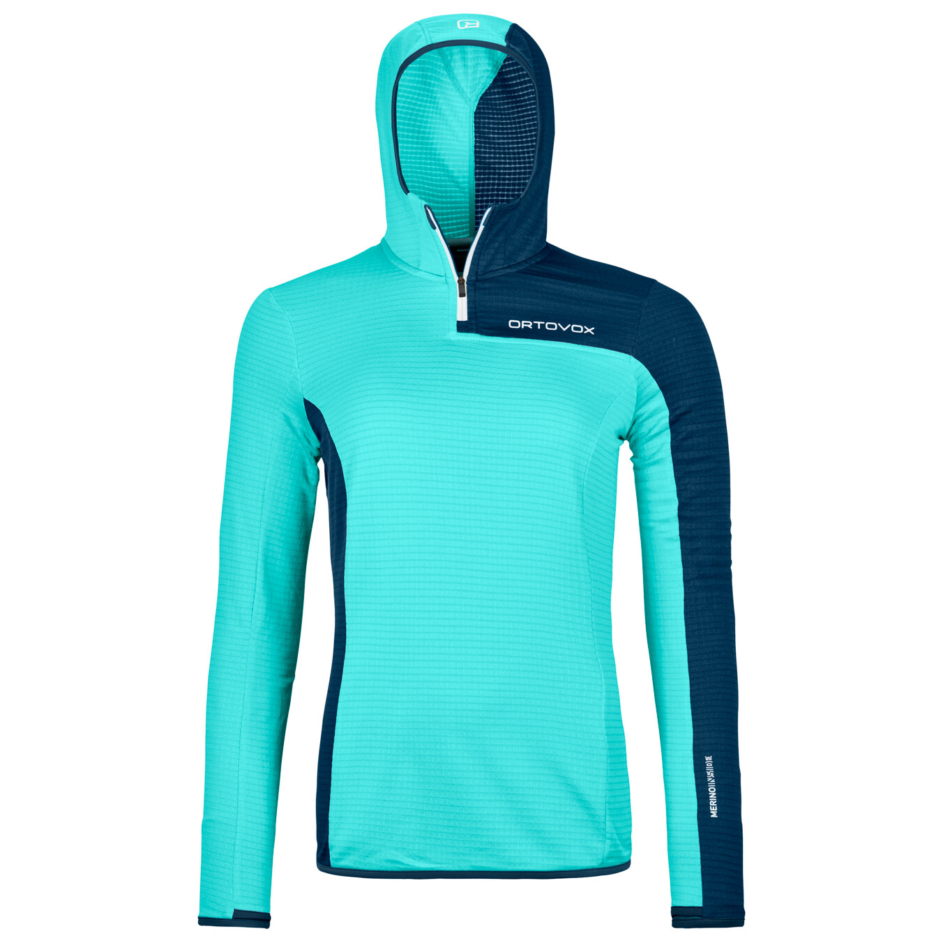 

Флисовый свитер Ortovox Women's Fleece Light Grid ZN Hoody, цвет Ice Waterfall