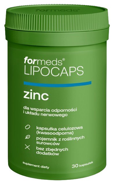 

ForMeds, LIPOCAPS ZINC, Биологически активная добавка, 30 капсул Inna Marka