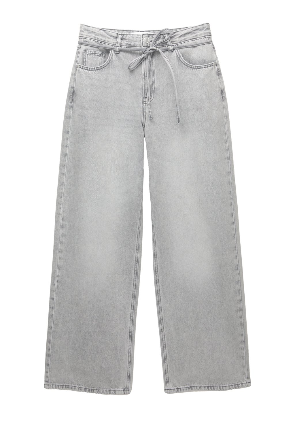 

Джинсы прямого кроя PULL&BEAR, серый