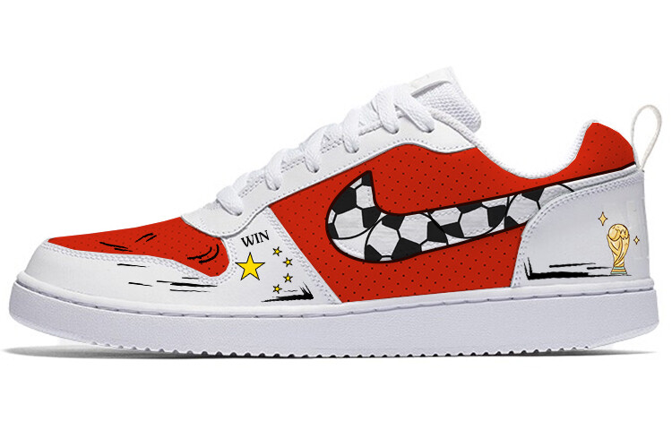 

Кроссовки Nike Court Borough Skateboarding Shoes Men Low-top Red/white, белый