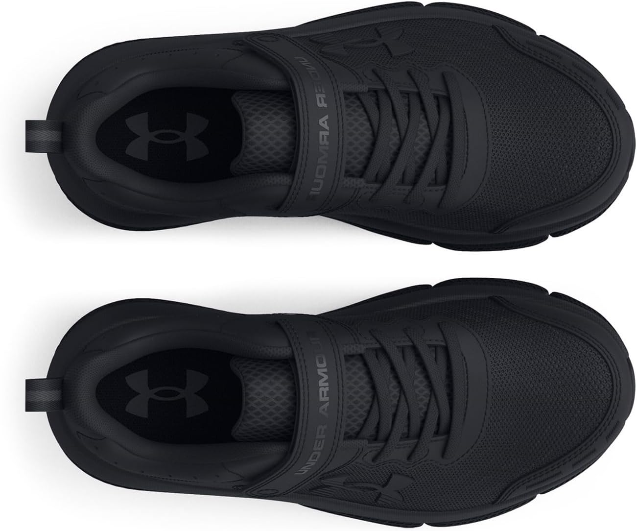 Детские кроссовки Under Armour Assert 10 с альтернативной застежкой, черный — фото 4