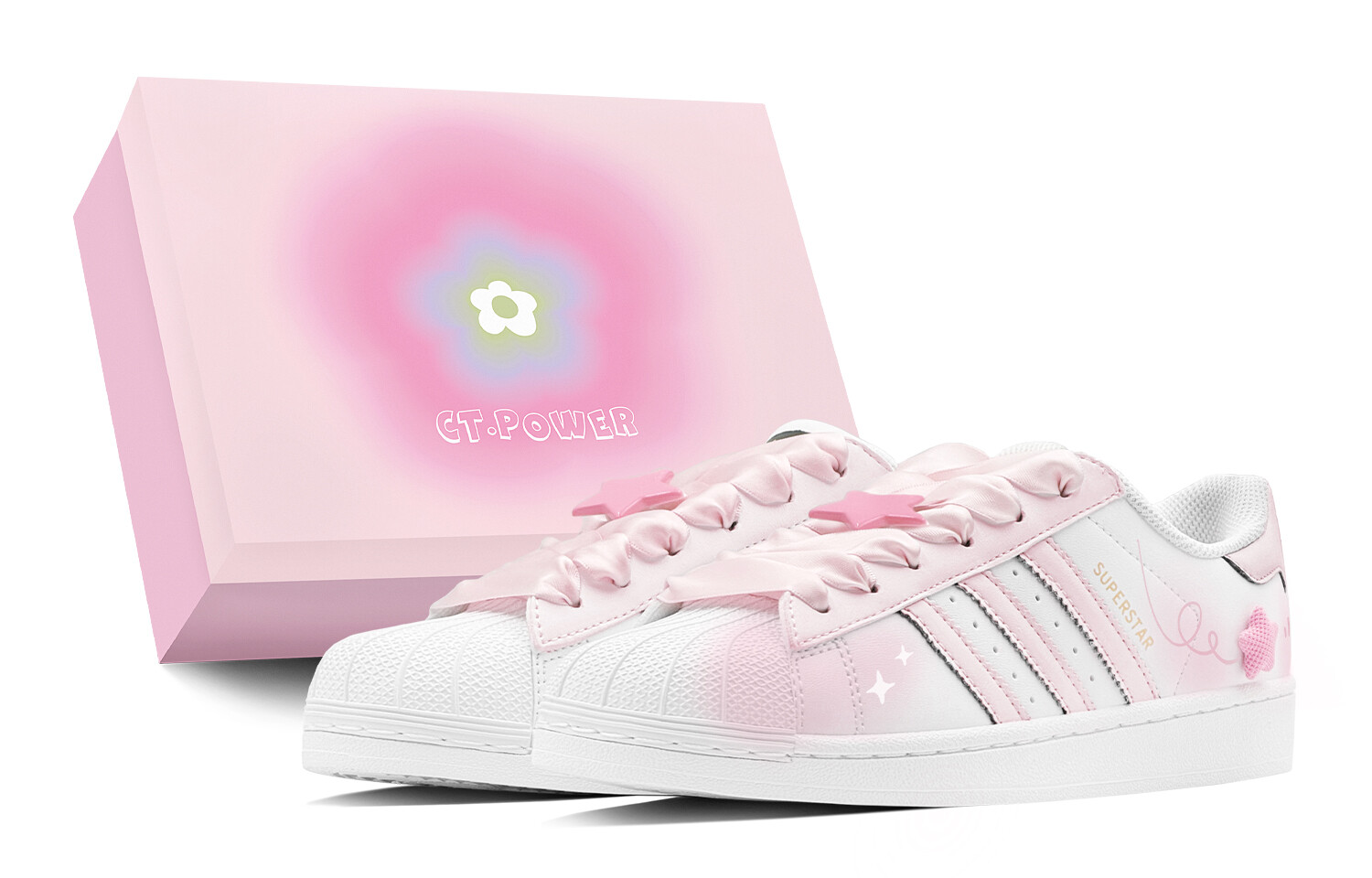 

Кроссовки adidas originals Superstar Skateboarding Shoes Unisex Low-top Pink, розовый