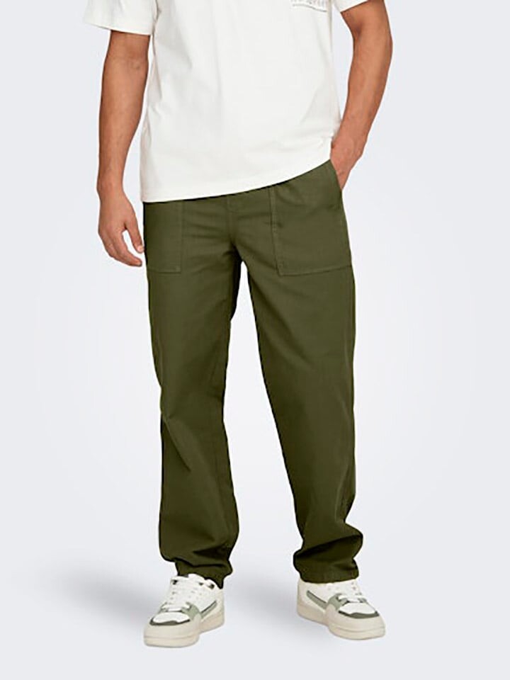 

Тканевые брюки ONLY & SONS Hose, хаки