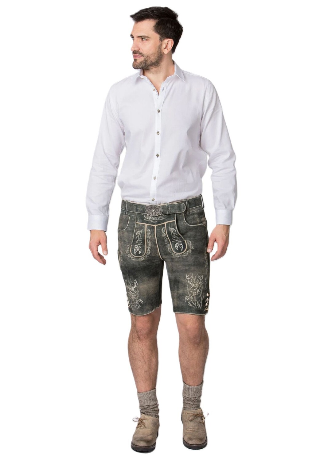 

Традиционные ледерхозен "Lee", кожа, ремень, мужские STOCKERPOINT, цвет 0 Grau Gespeckt