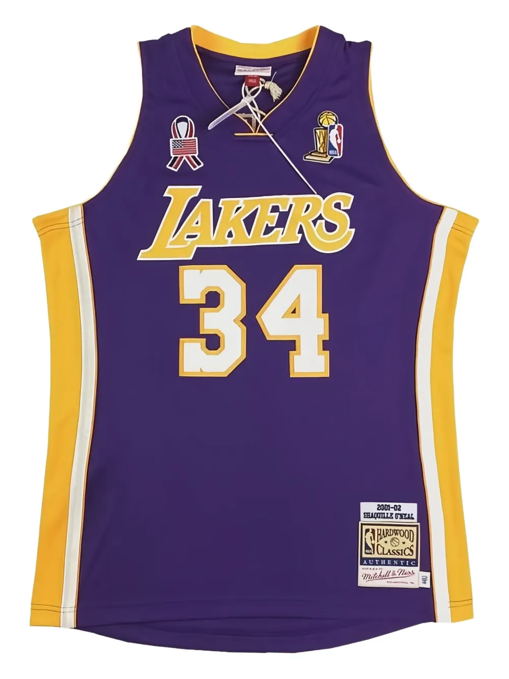 

Топ NBA LA Lakers 2001 Shaquille O'Neal Swingman Mitchell & Ness, фиолетовый
