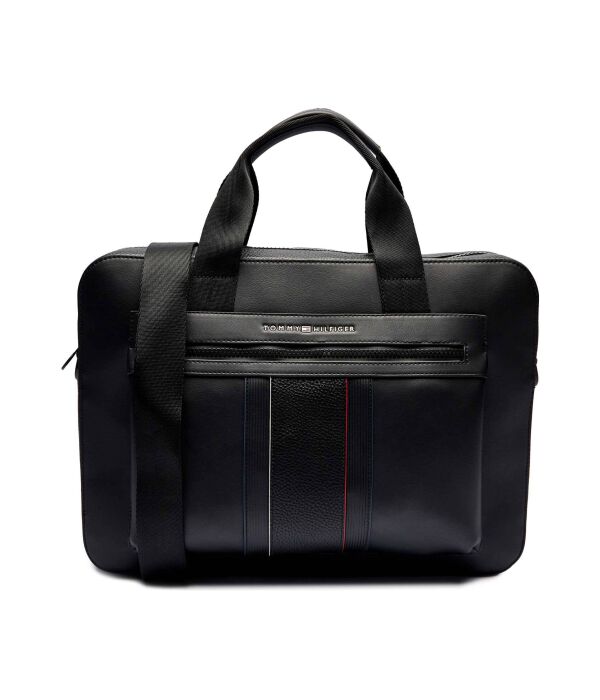 

Сумка для ноутбука Tommy Hilfiger из экокожи, черный