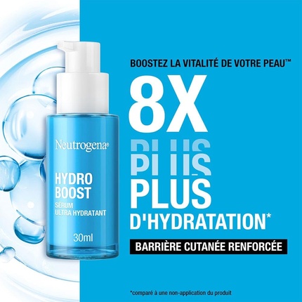Сыворотка Neutrogena — Hydro Boost Ультра увлажняющая с гиалуроновой кислотой, аминокислотами и электролитами, 30 мл — фото 2