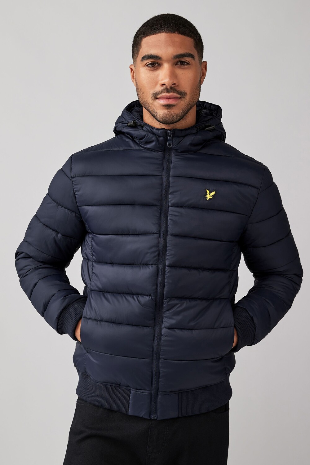 

Утепленная куртка пуховик Lyle & Scott, синий