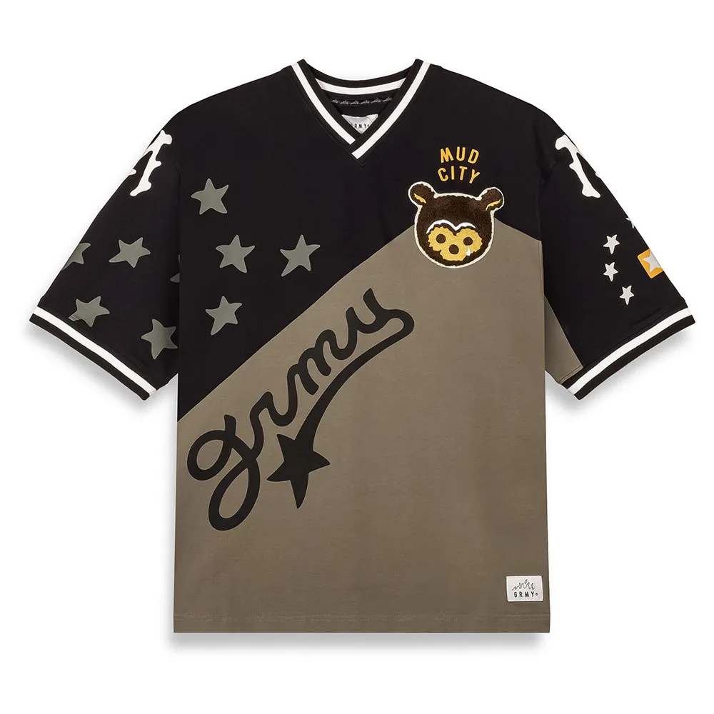 

Футболка Grimey MudВґS The Residence Oversized short sleeve v neck, черный