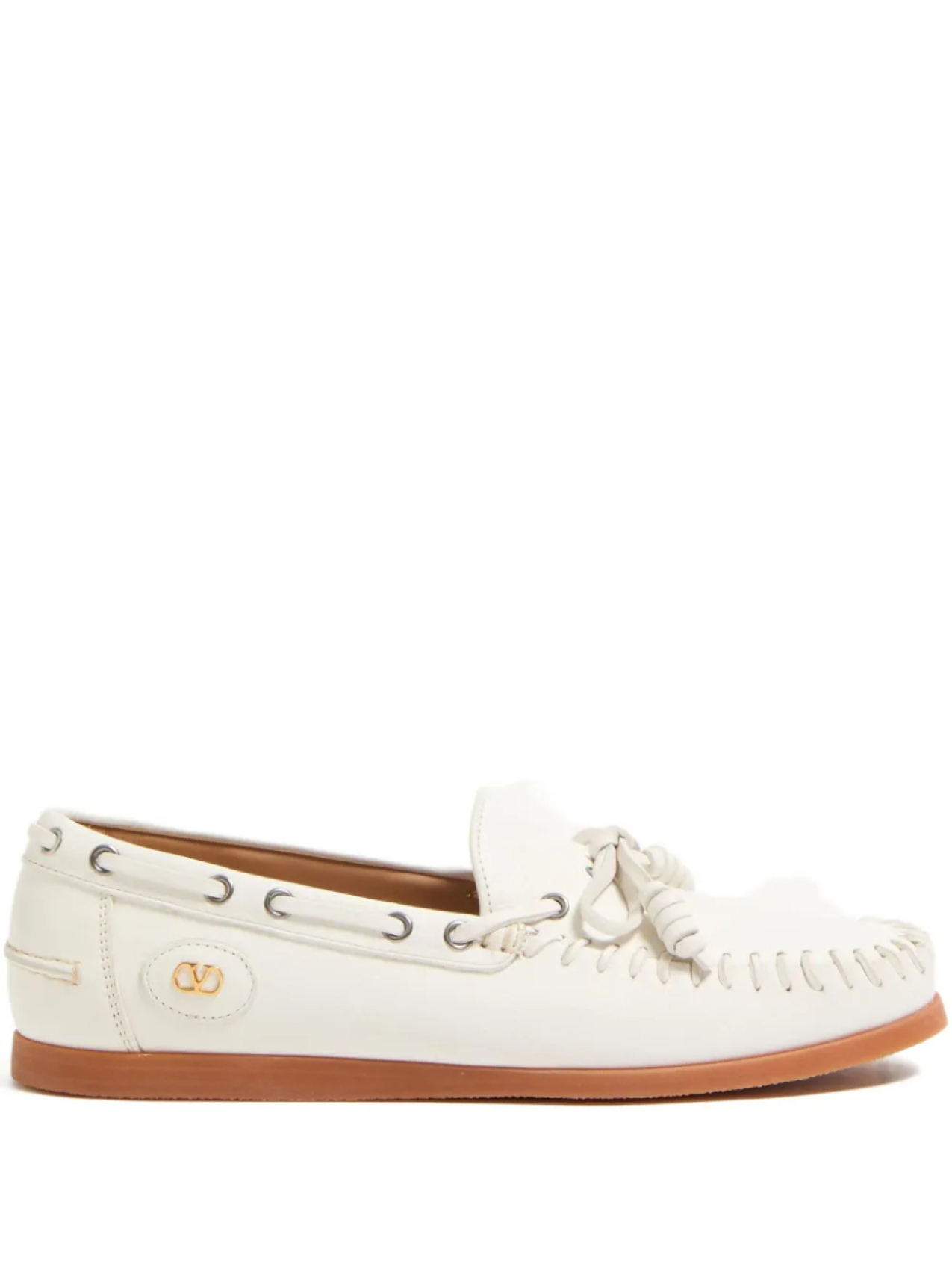 

Туфли-лодочки Valentino Garavani PALM AVENUE из кожи буйвола, белый