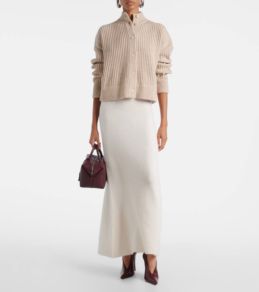 Дорина макси-юбка из кашемировой смеси Max Mara, Avorio — фото 2