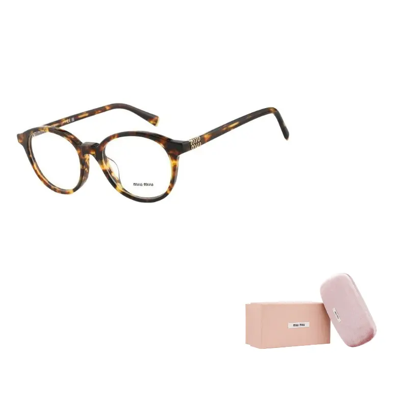 

Круглая оправа для очков женская черепаховая MIU MIU, коричневый