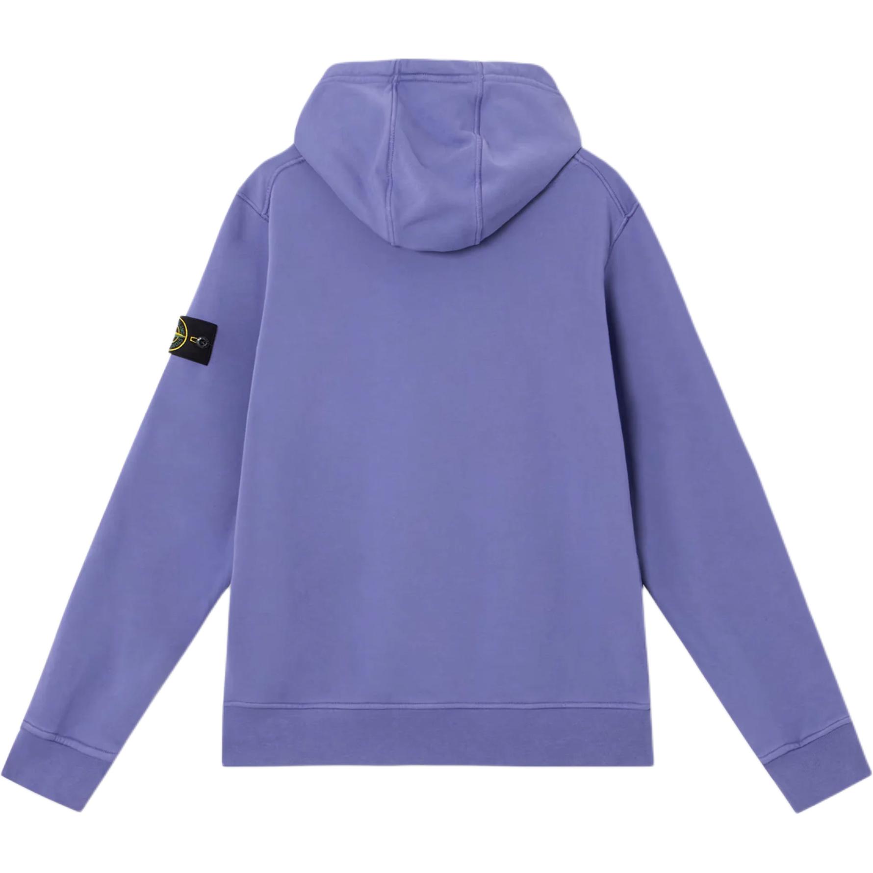 Толстовка на молнии с нашивкой компас STONE ISLAND, фиолетовый — фото 4