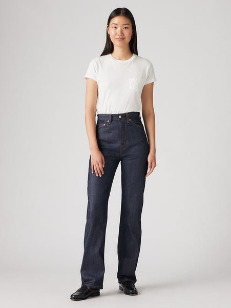 Винтажная одежда LEVI'S 1950-х годов, джинсы 701 Organic Rigid Jeans Levi's, Dark Indigo - Flat Finish — фото 2