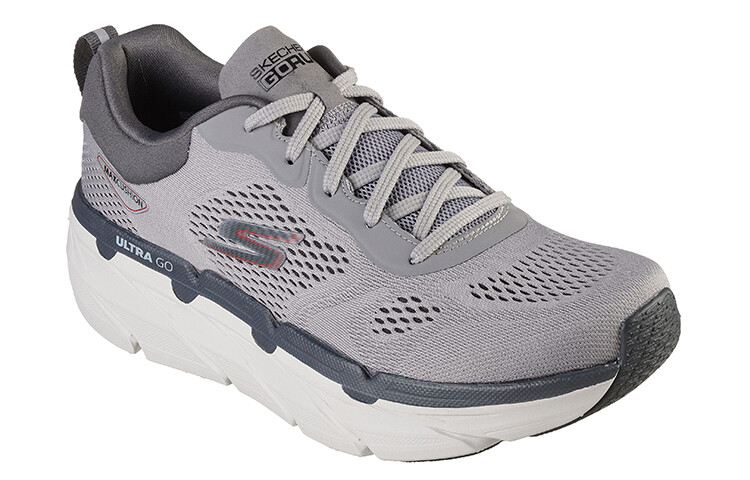 Кроссовки Max Cushioning для тренировок для мужчин с низким верхом, серые Skechers — фото 3